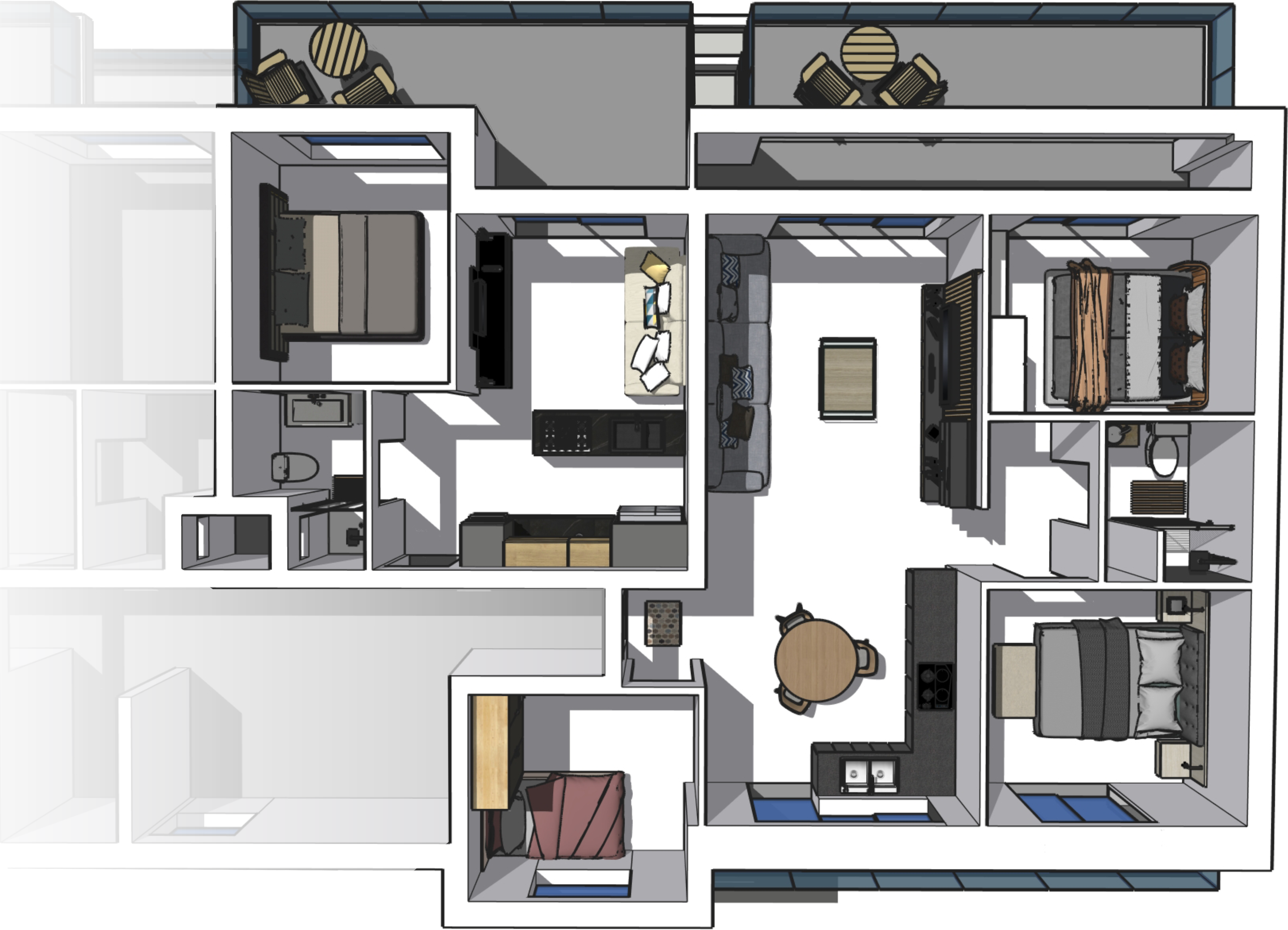 Apartment 2 & 3